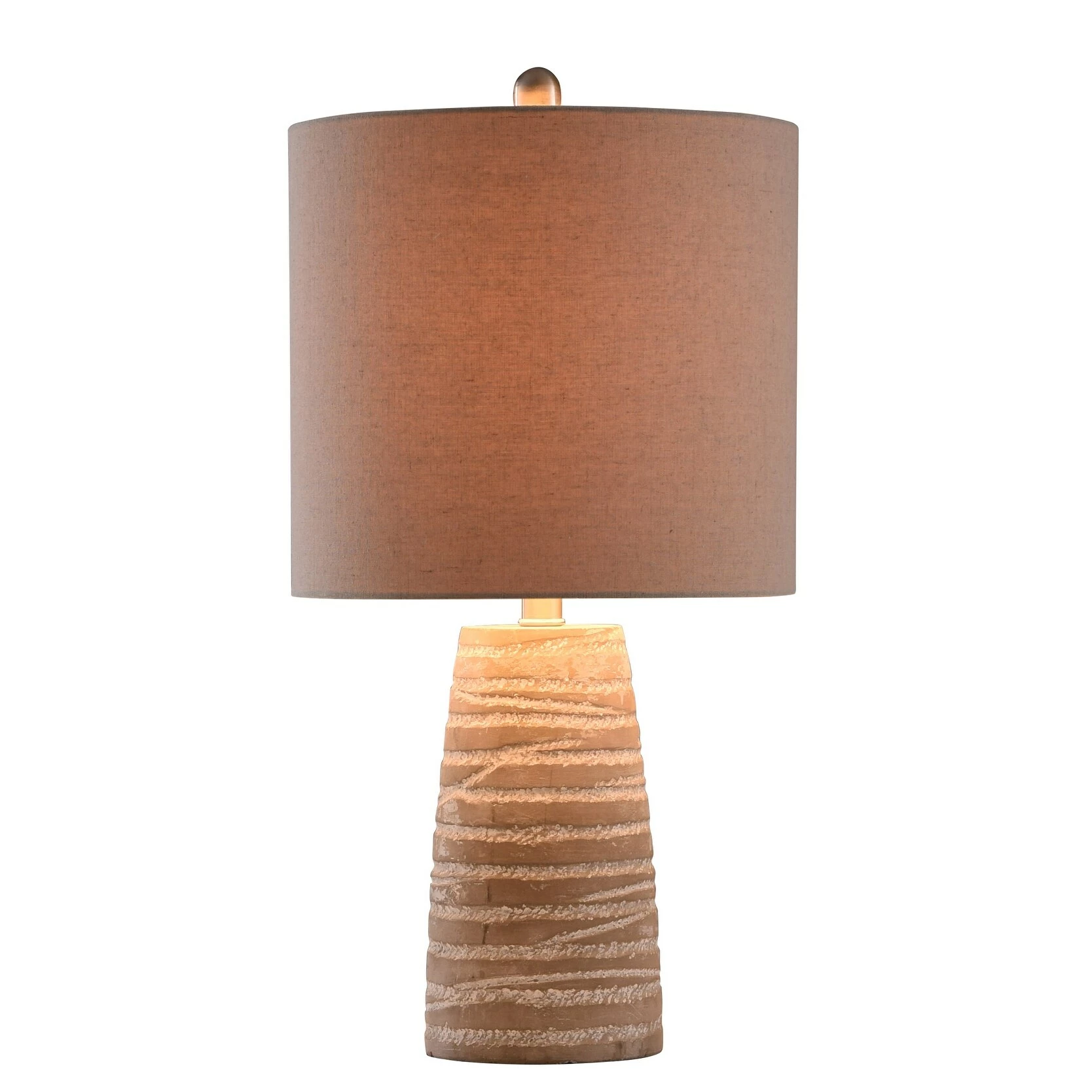 Best reviews of 𧨠StyleCraft Home Collection StyleCraft Aaron Gray Washed Table Lamp - Beige Shade ⨠- Image 2