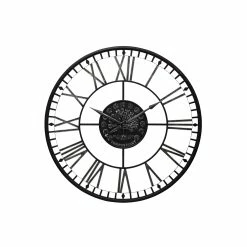 Cheap ✔️ StyleCraft Home Collection StyleCraft Aged Black Metal Analog Roman Numiral Wall Clock 👏