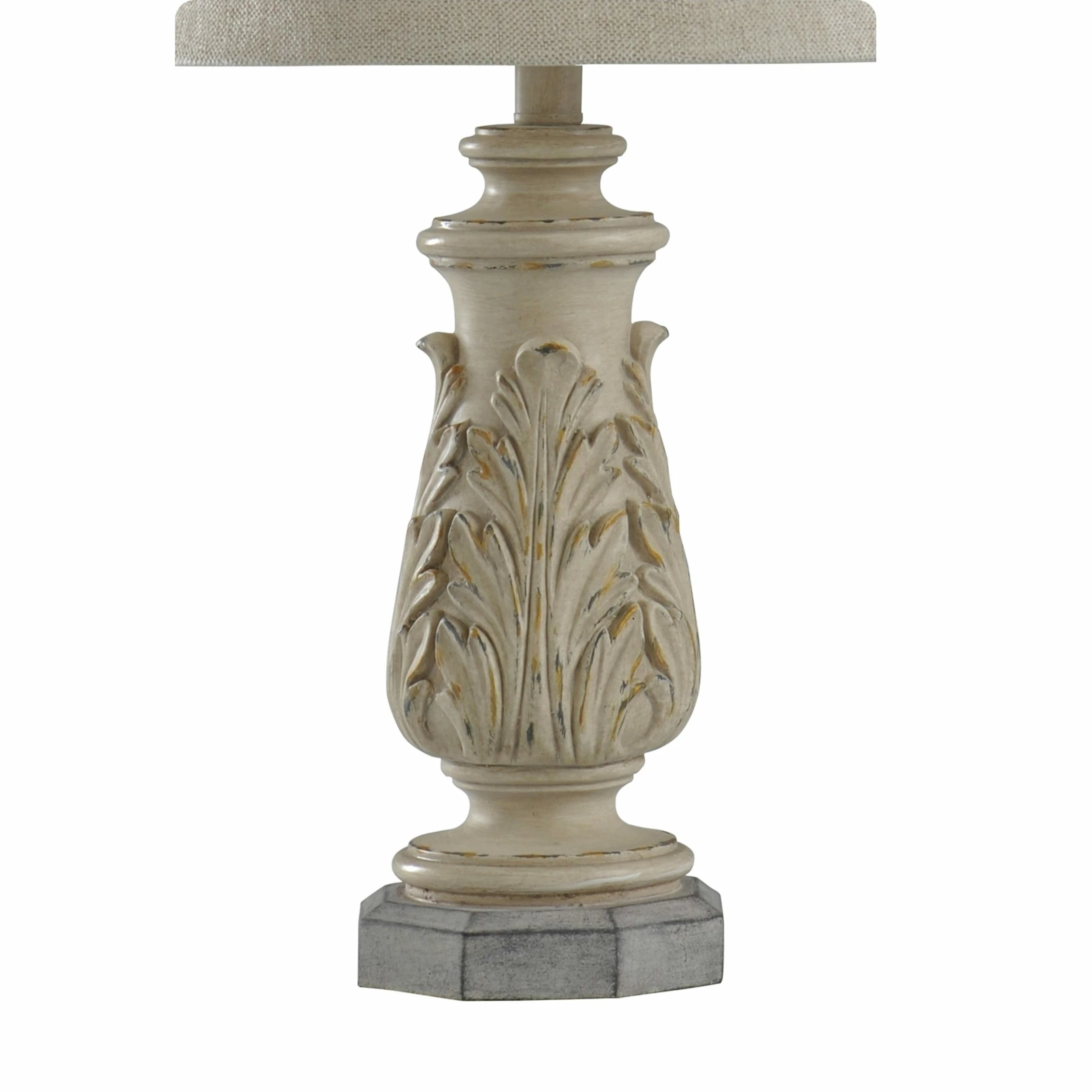 Flash Sale ๐ StyleCraft Home Collection StyleCraft Anastasia Gray Wash Table Lamp - Beige Shade ๐ - Image 4