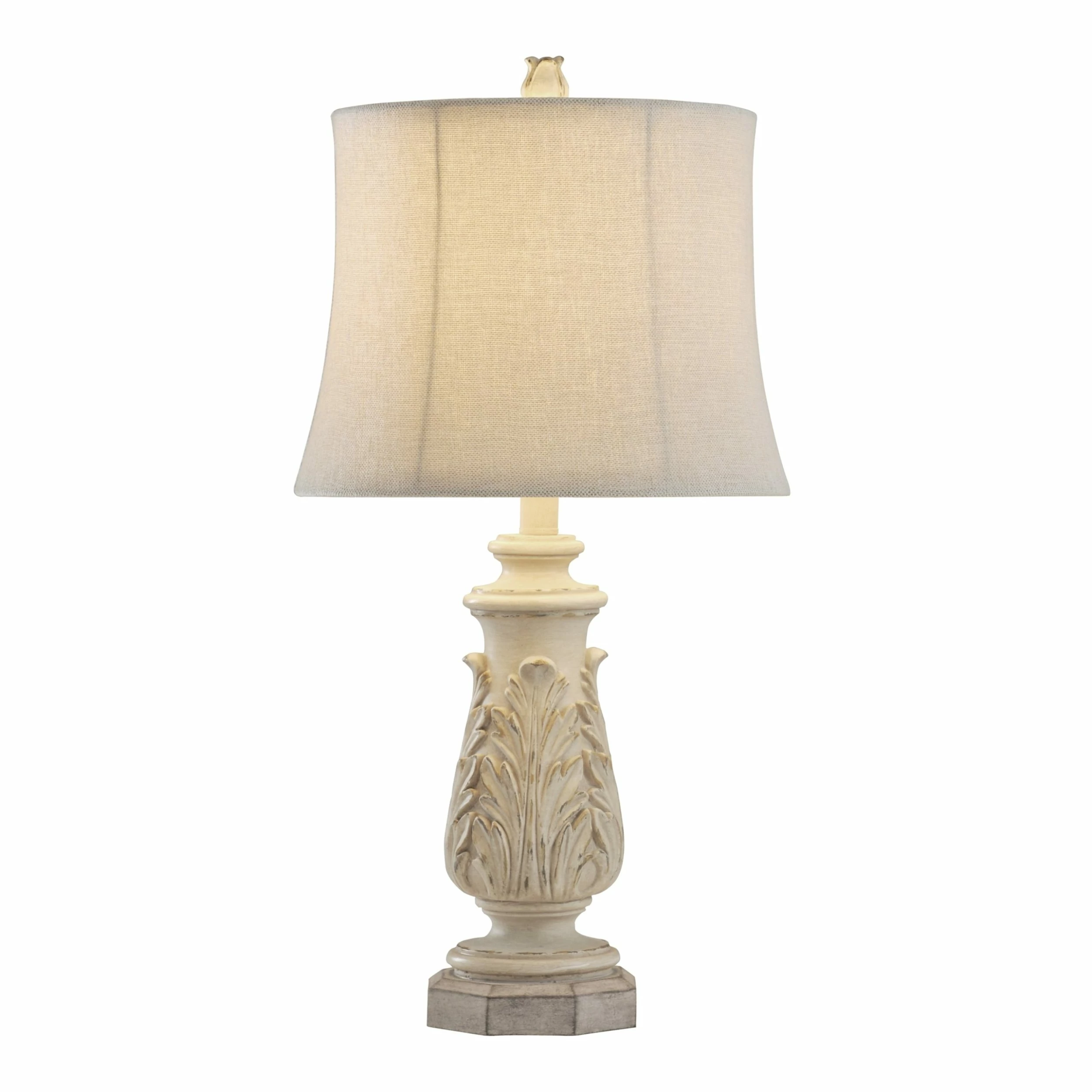 Flash Sale ๐ StyleCraft Home Collection StyleCraft Anastasia Gray Wash Table Lamp - Beige Shade ๐ - Image 2