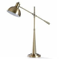 Outlet 🧨 StyleCraft Home Collection StyleCraft Antique Brass 1-light Metal Desk Lamp 😍