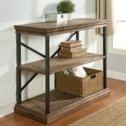 Coupon 👏 StyleCraft Home Collection StyleCraft Archer Ridge 3-Tier Driftwood Grey Bookcase 🤩