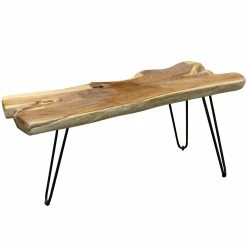 Wholesale π― StyleCraft Home Collection StyleCraft Baron Natural And Black Live Edge Coffee Table With Paperclip Legs π