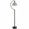 Wholesale 🔥 StyleCraft Home Collection StyleCraft Black Water Curve Stem Floor Lamp - Glass Bell Shade ⭐