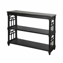 Brand new 🔔 StyleCraft Home Collection StyleCraft Black With Distressing Three Tier Console Table 🔥
