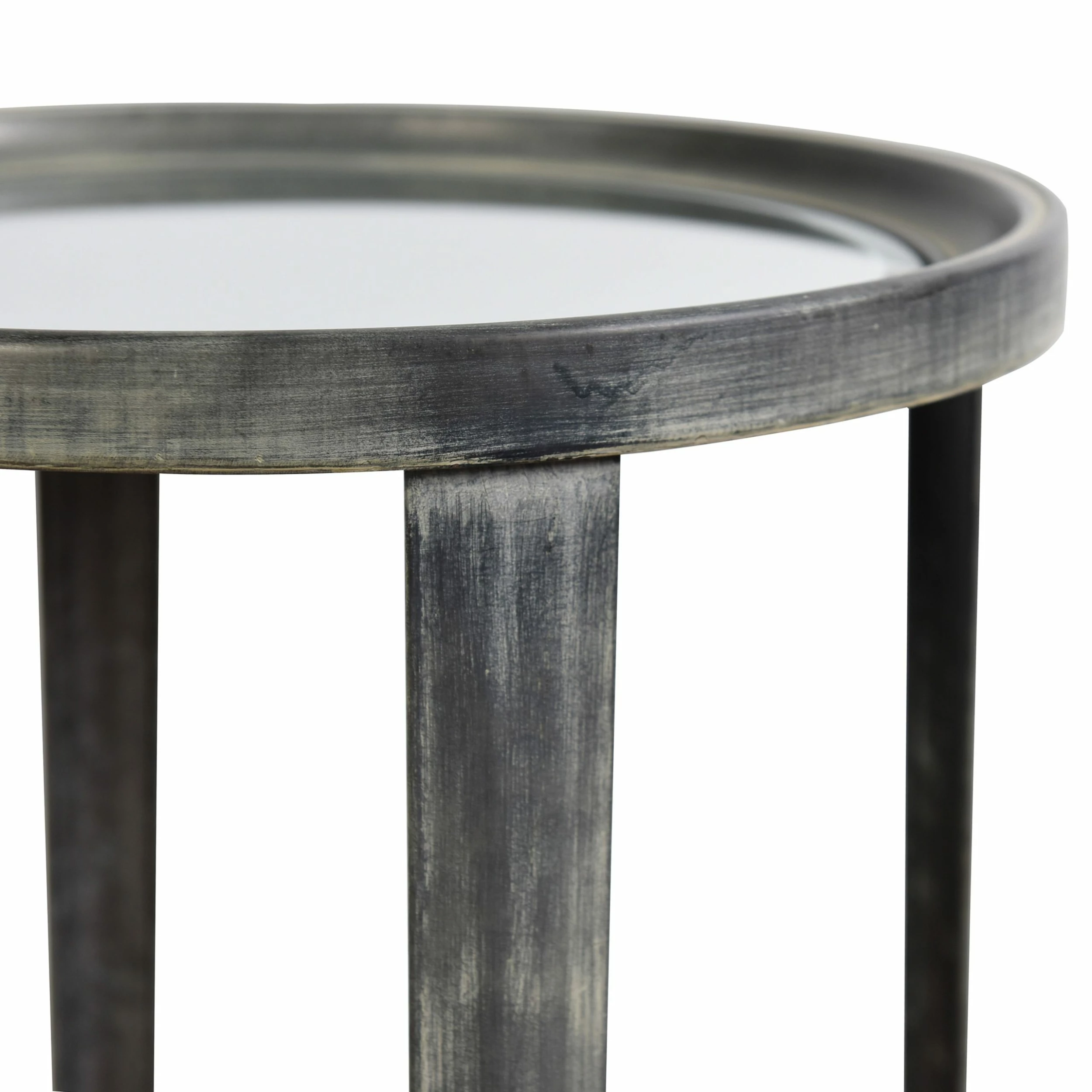 Wholesale π StyleCraft Home Collection StyleCraft Blackened Silver-Grey Nesting Round Side Tables π - Image 4