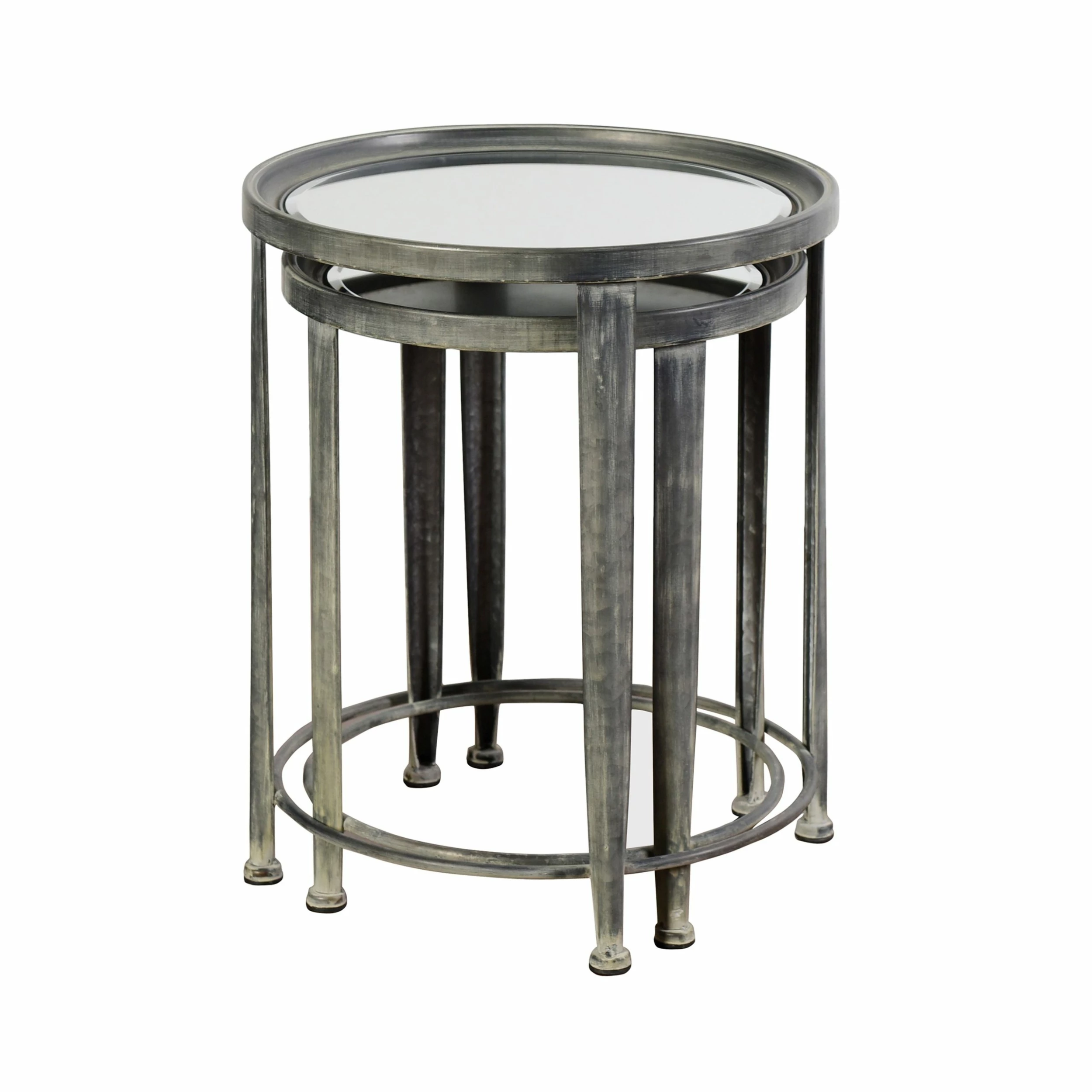 Wholesale π StyleCraft Home Collection StyleCraft Blackened Silver-Grey Nesting Round Side Tables π - Image 2