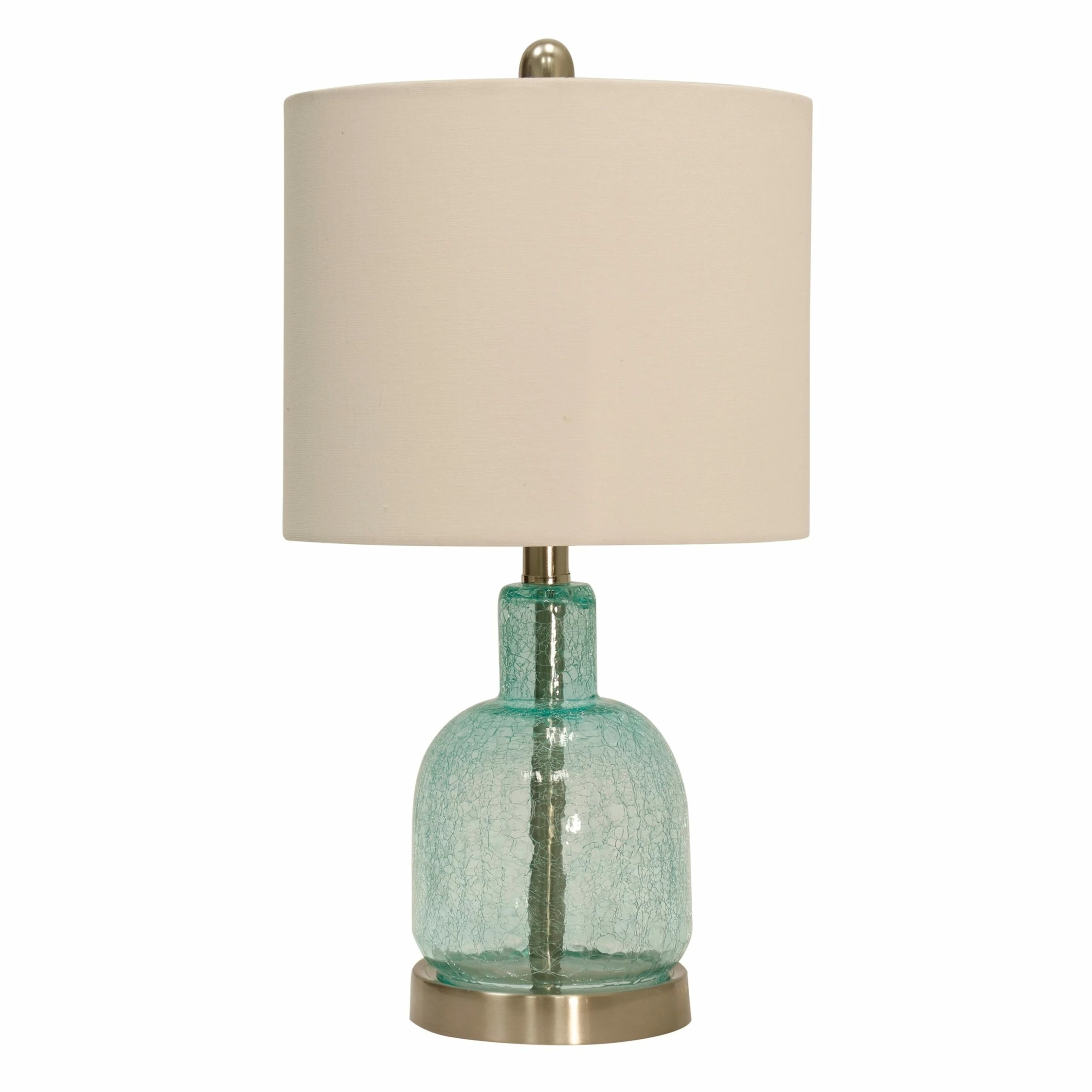 Wholesale π StyleCraft Home Collection StyleCraft Blue/ Green Translucent Table Lamp - White Hardback Fabric Shade π―