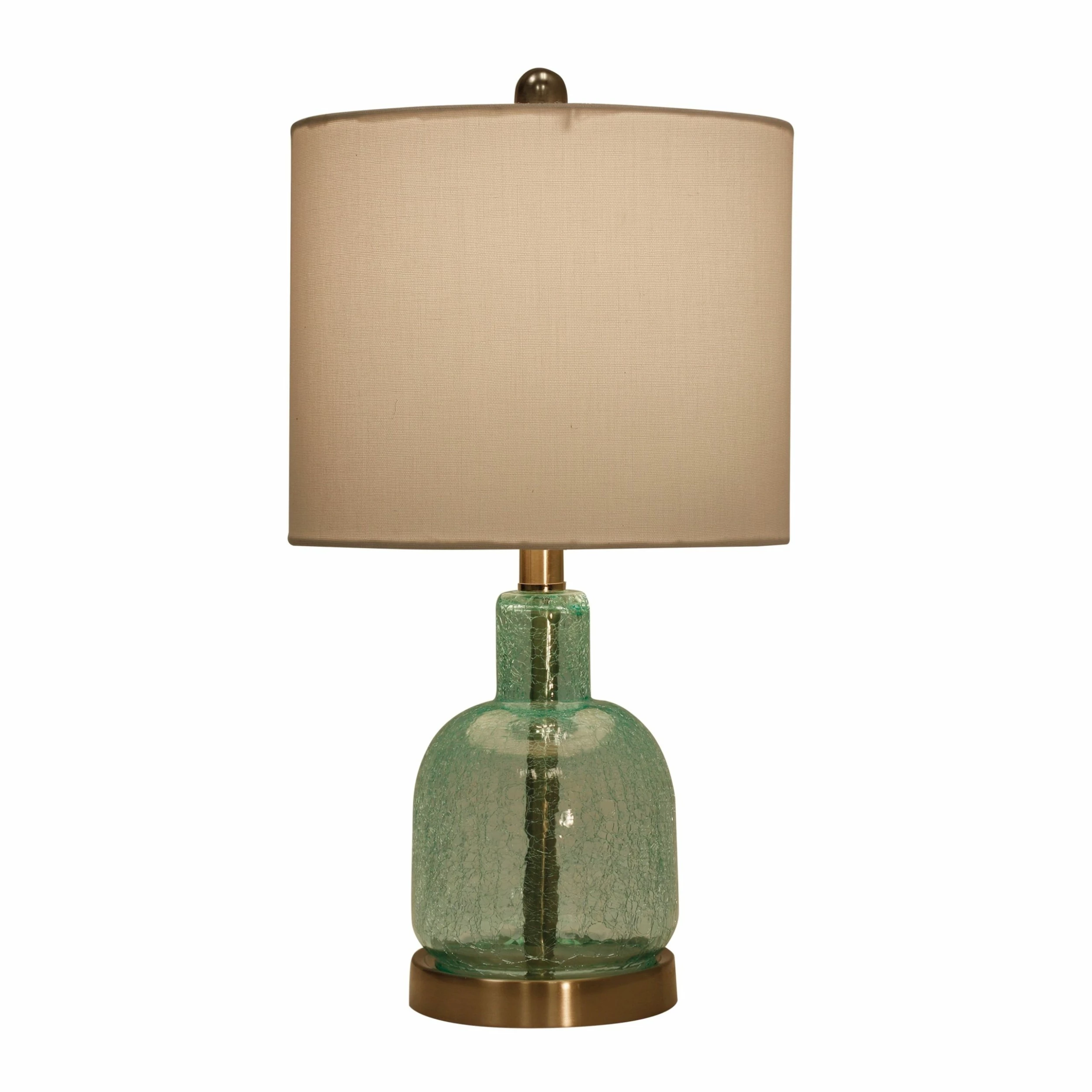 Wholesale π StyleCraft Home Collection StyleCraft Blue/ Green Translucent Table Lamp - White Hardback Fabric Shade π― - Image 2
