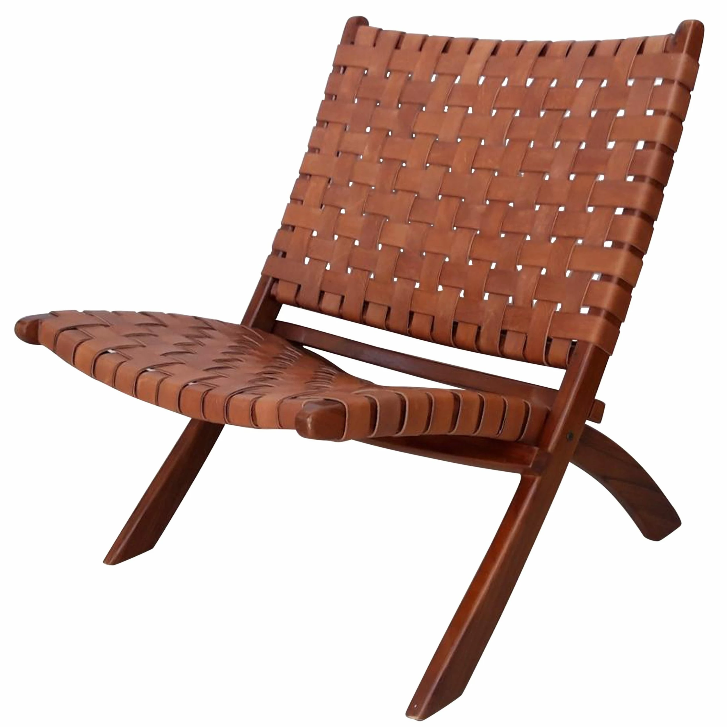 Coupon 👏 StyleCraft Home Collection StyleCraft Brown Basket Weave Leather Lounge Chair ⌛