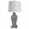 Best reviews of 😀 StyleCraft Home Collection StyleCraft Carme Weathered Grey Table Lamp With Pedestal Base And White Tapered Drum Shade ✨