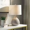 Cheap ⌛ StyleCraft Home Collection StyleCraft Cameron Ceramic Cool Gray Table Lamp - White Linen Shade 🥰