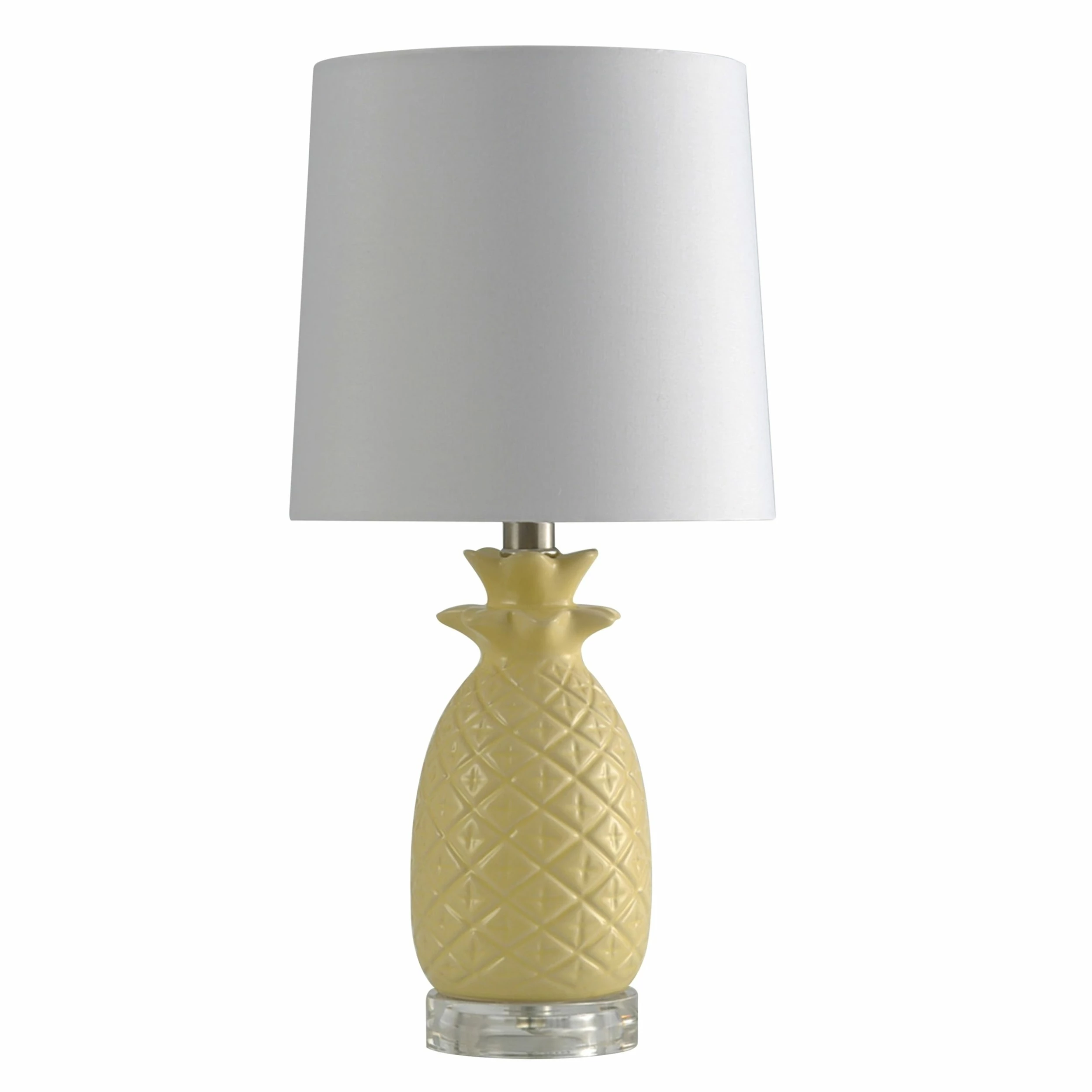 Coupon ๐ StyleCraft Home Collection StyleCraft Ceramic Yellow Table Lamp - White Hardback Fabric Shade โค๏ธ