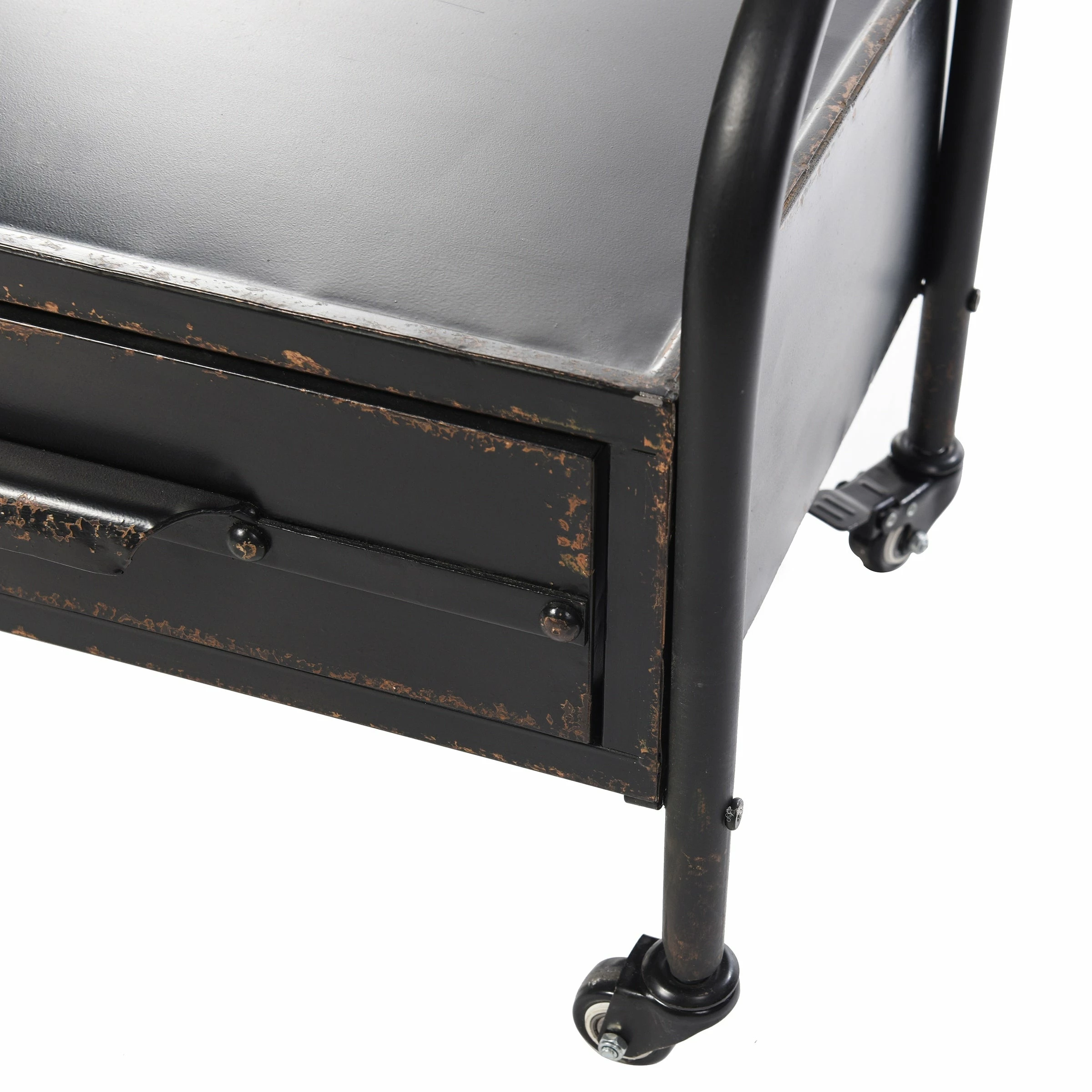 Best Sale π StyleCraft Home Collection StyleCraft Cheval Mirror With Lower Storage Blackened Grey Drawer 𧨠- Image 7