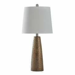 Best reviews of 💯 StyleCraft Home Collection StyleCraft Christy Bronze Table Lamp - Brussels White Shade 🌟