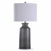 Top 10 ✨ StyleCraft Home Collection StyleCraft Clove Smoke Gray Transparent Glass Table Lamp With White Drum Shade 😍