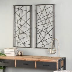 Best deal 🤩 StyleCraft Home Collection StyleCraft Contemporary Metal Wall Sculptures (Set Of 2) 😍