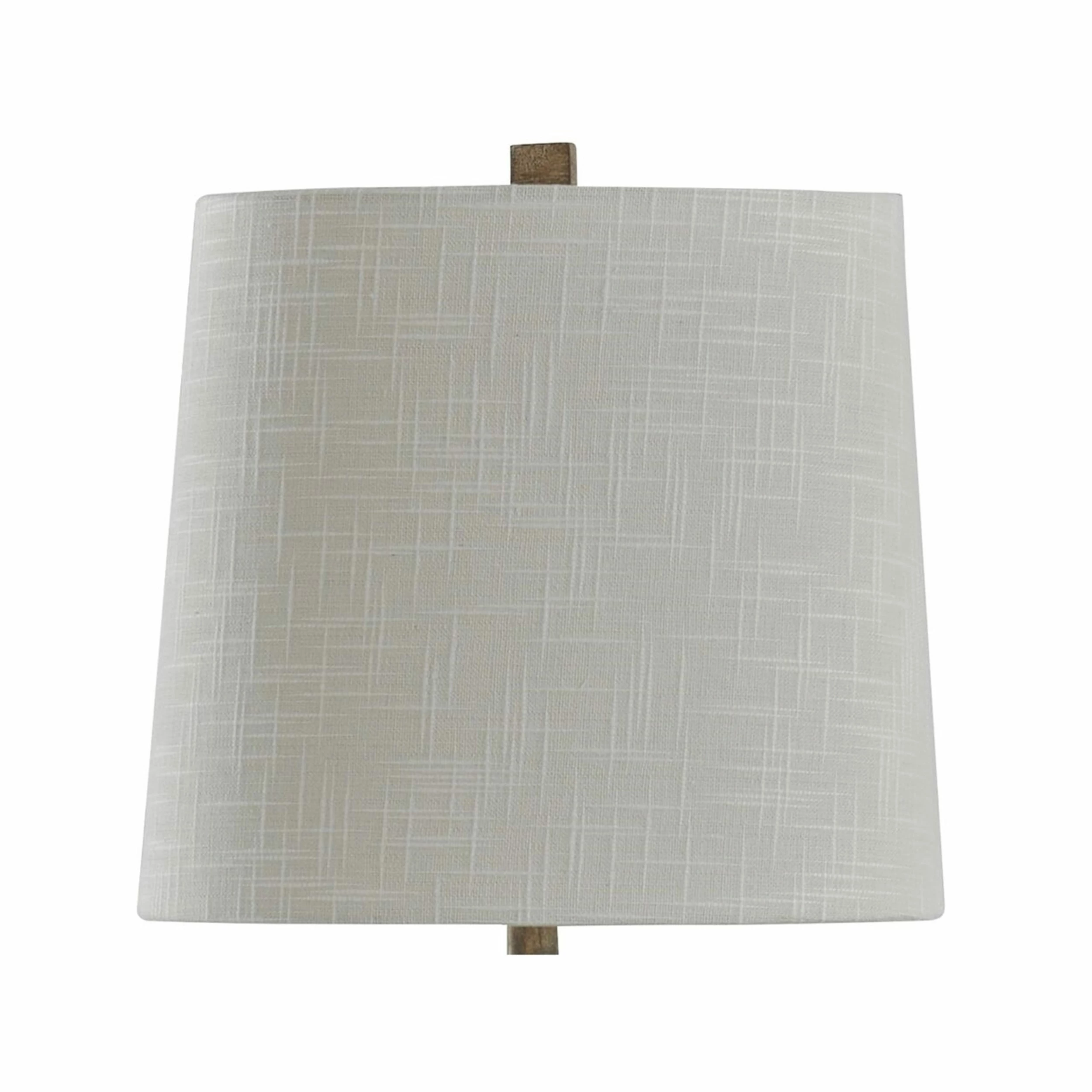Buy π StyleCraft Home Collection StyleCraft Crane Distressed Light Brown Table Lamp - Off White Shade π - Image 3