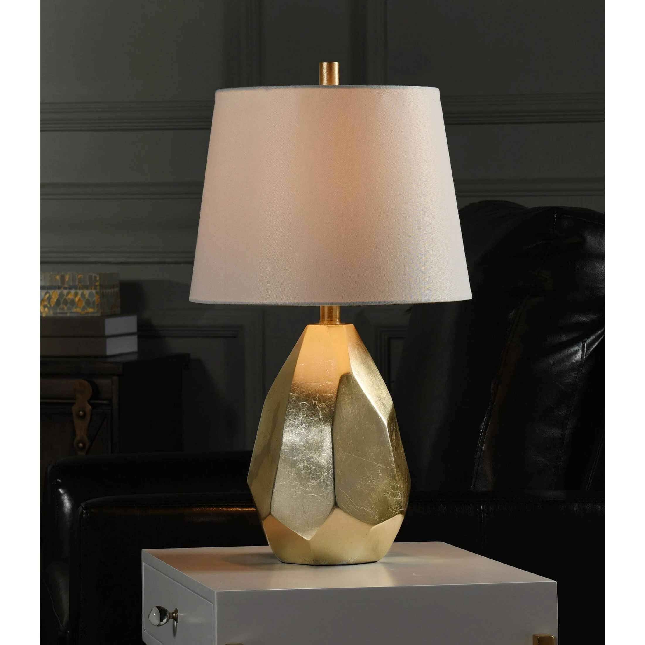 Best Sale โญ StyleCraft Home Collection StyleCraft Declan Gold Table Lamp - Brussels Off White Shade ๐ - Image 5