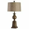 Hot Sale 🧨 StyleCraft Home Collection StyleCraft Declan Triburon Transitional Table Lamp With Custom Fabric Drum Shade 🌟