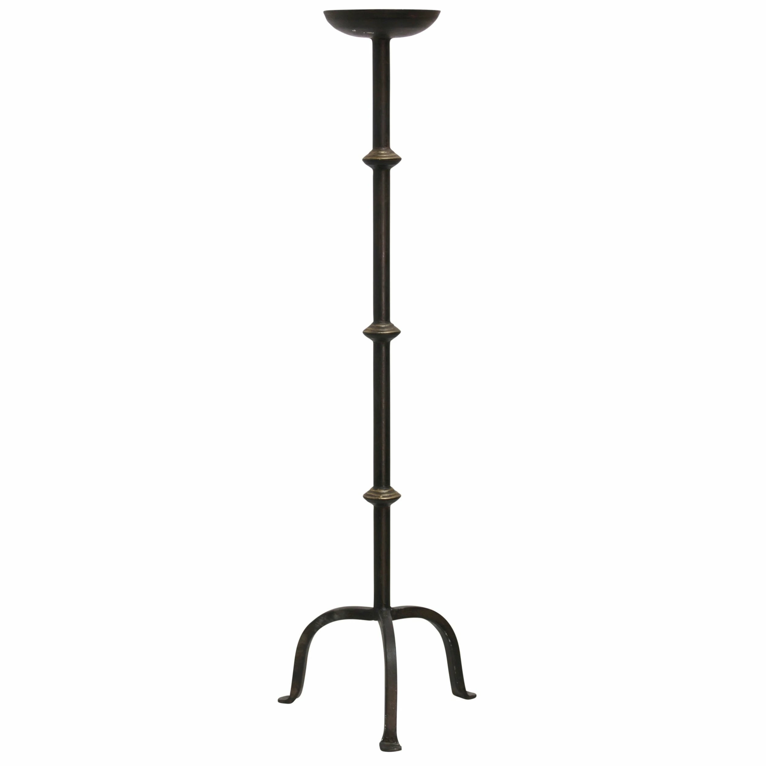 Promo ๐ฅฐ StyleCraft Home Collection StyleCraft Fireside 32-inch Tri Foot Knob Detail Metal Candle Holder With Plate ๐ - Image 2