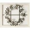 New ⭐ StyleCraft Home Collection StyleCraft Floral Wreath Wood Framed Wall Art - White 🔔