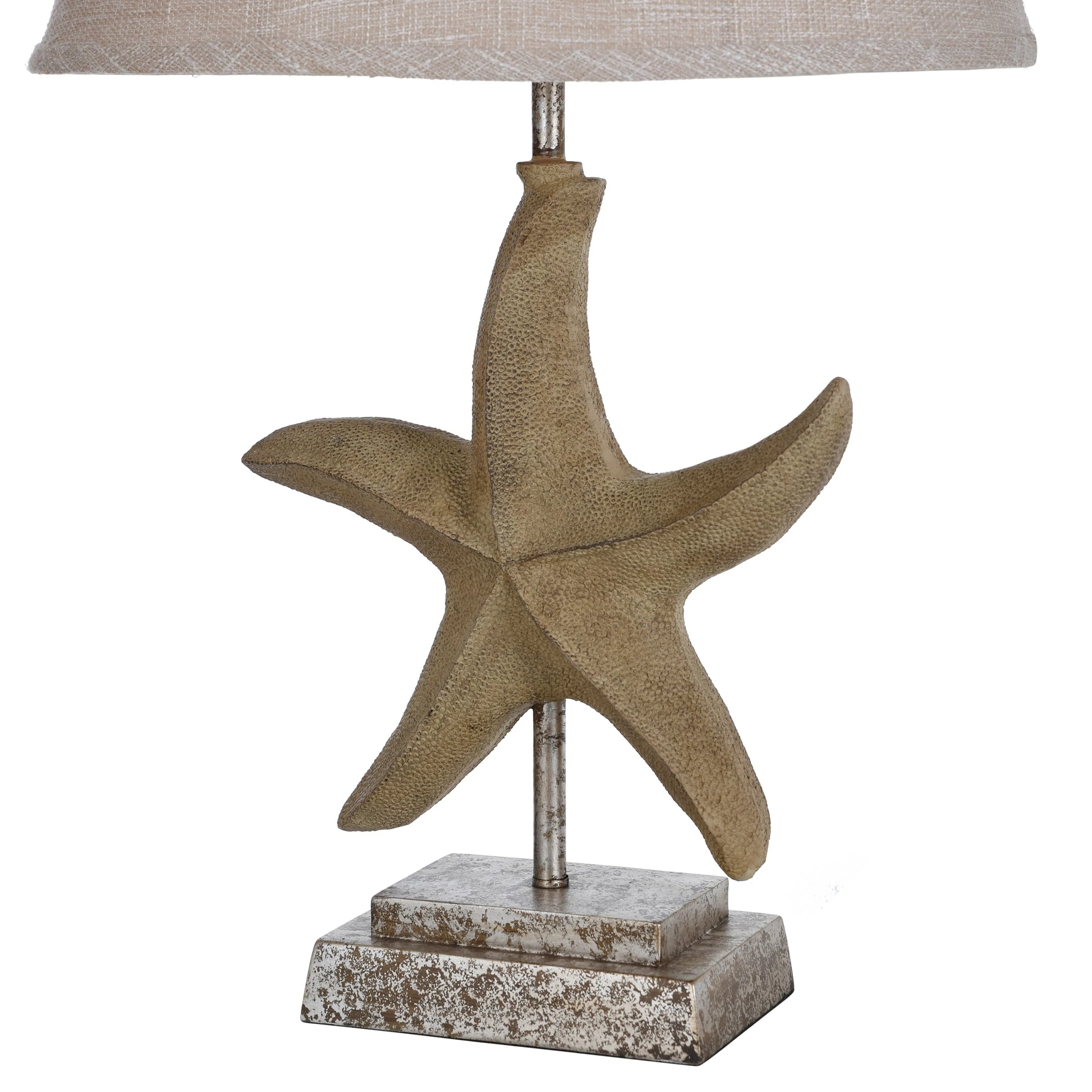Budget β€οΈ StyleCraft Home Collection StyleCraft Florentine Sandstone Table Lamp - White Softback Fabric Shade π₯ - Image 3