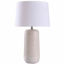 Best reviews of 👏 StyleCraft Home Collection StyleCraft Galey Beige Woven Wicker Textured Design Table Lamp With White Tapered Drum Shade 🎁