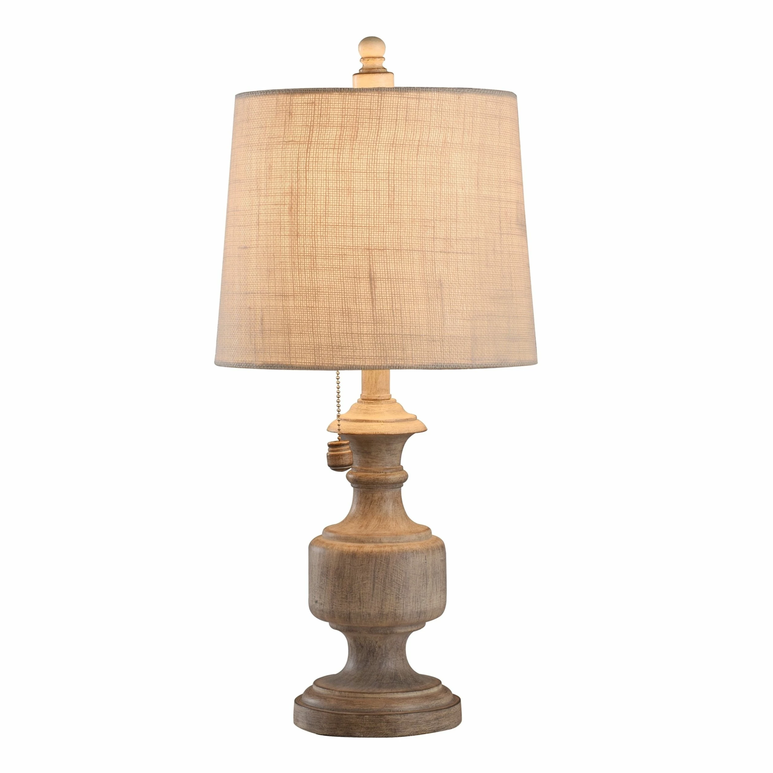 Best Pirce โ๏ธ StyleCraft Home Collection StyleCraft Gilda Distressed Grey And Cream Table Lamp - Heather Gray Shade ๐ - Image 2