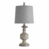 Best Pirce ✔️ StyleCraft Home Collection StyleCraft Gilda Distressed Grey And Cream Table Lamp - Heather Gray Shade 👍