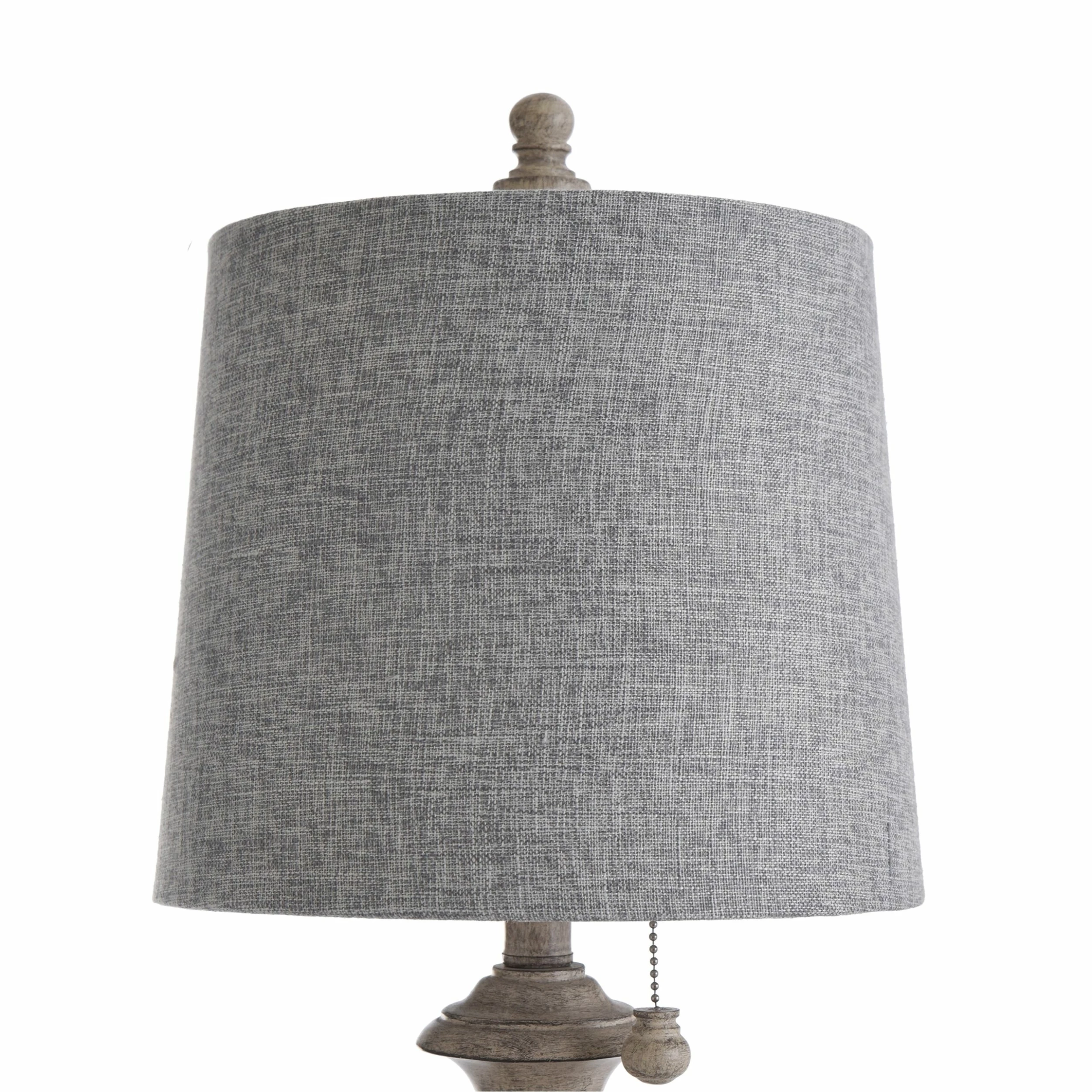 Best Pirce โ๏ธ StyleCraft Home Collection StyleCraft Gilda Distressed Grey And Cream Table Lamp - Heather Gray Shade ๐ - Image 3