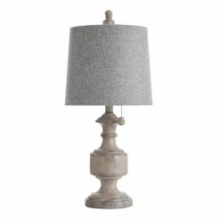 Best Pirce ✔️ StyleCraft Home Collection StyleCraft Gilda Distressed Grey And Cream Table Lamp - Heather Gray Shade 👍