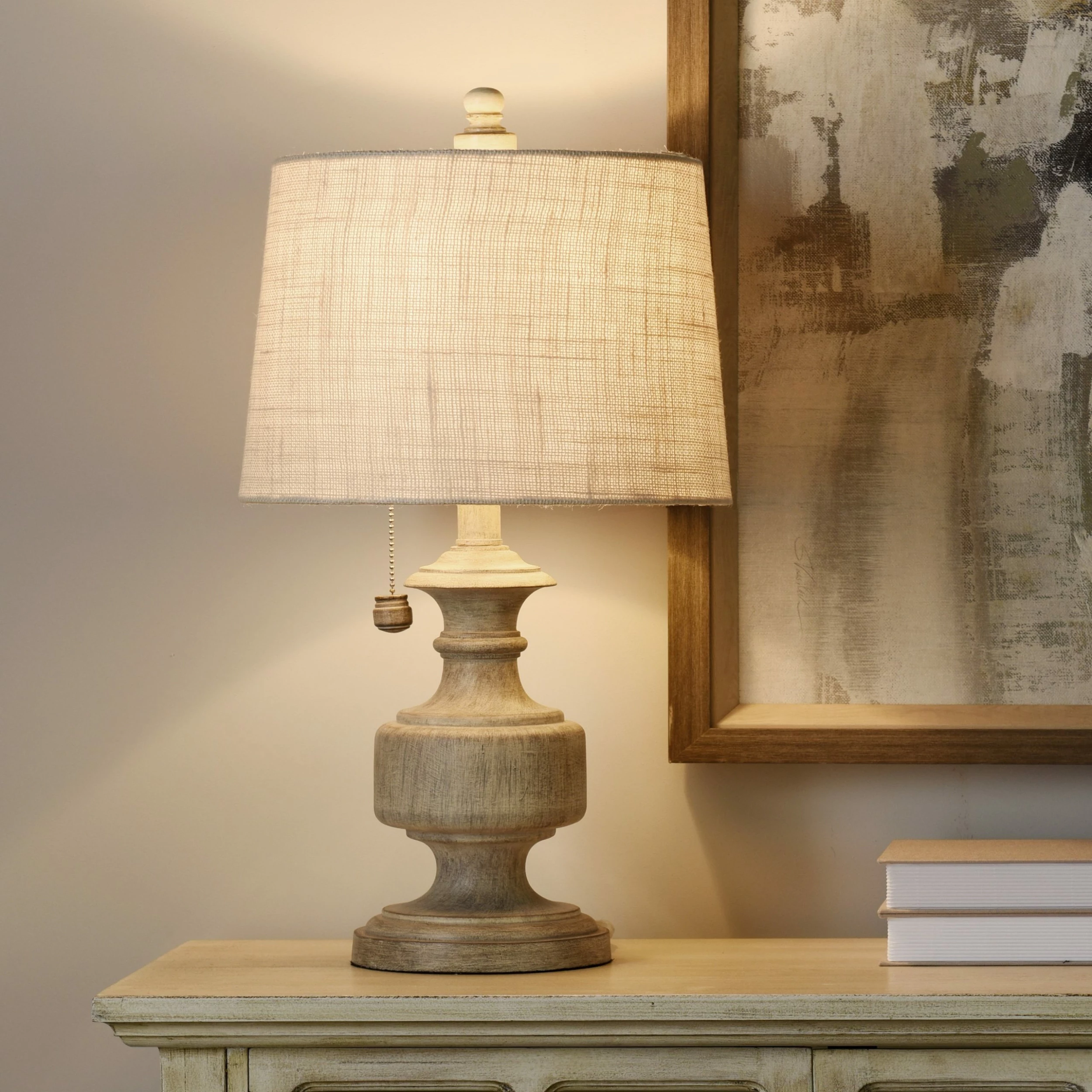 Best Pirce โ๏ธ StyleCraft Home Collection StyleCraft Gilda Distressed Grey And Cream Table Lamp - Heather Gray Shade ๐ - Image 5