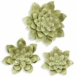 Best Pirce 🛒 StyleCraft Home Collection StyleCraft Growing In Green Metal Sculpture Wall Art (Set Of 3) 😍