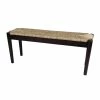 Buy 🛒 StyleCraft Home Collection StyleCraft Indoor/ Outdoor Seagrass Bench - Black Finish Frame 😉