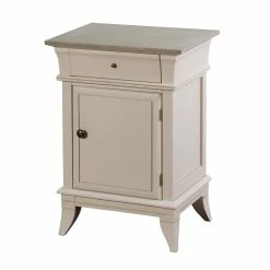 New 🧨 StyleCraft Home Collection StyleCraft Ivan Single Door And Drawer Side Cabinet With Contrasting Top And Finish Molding 👍