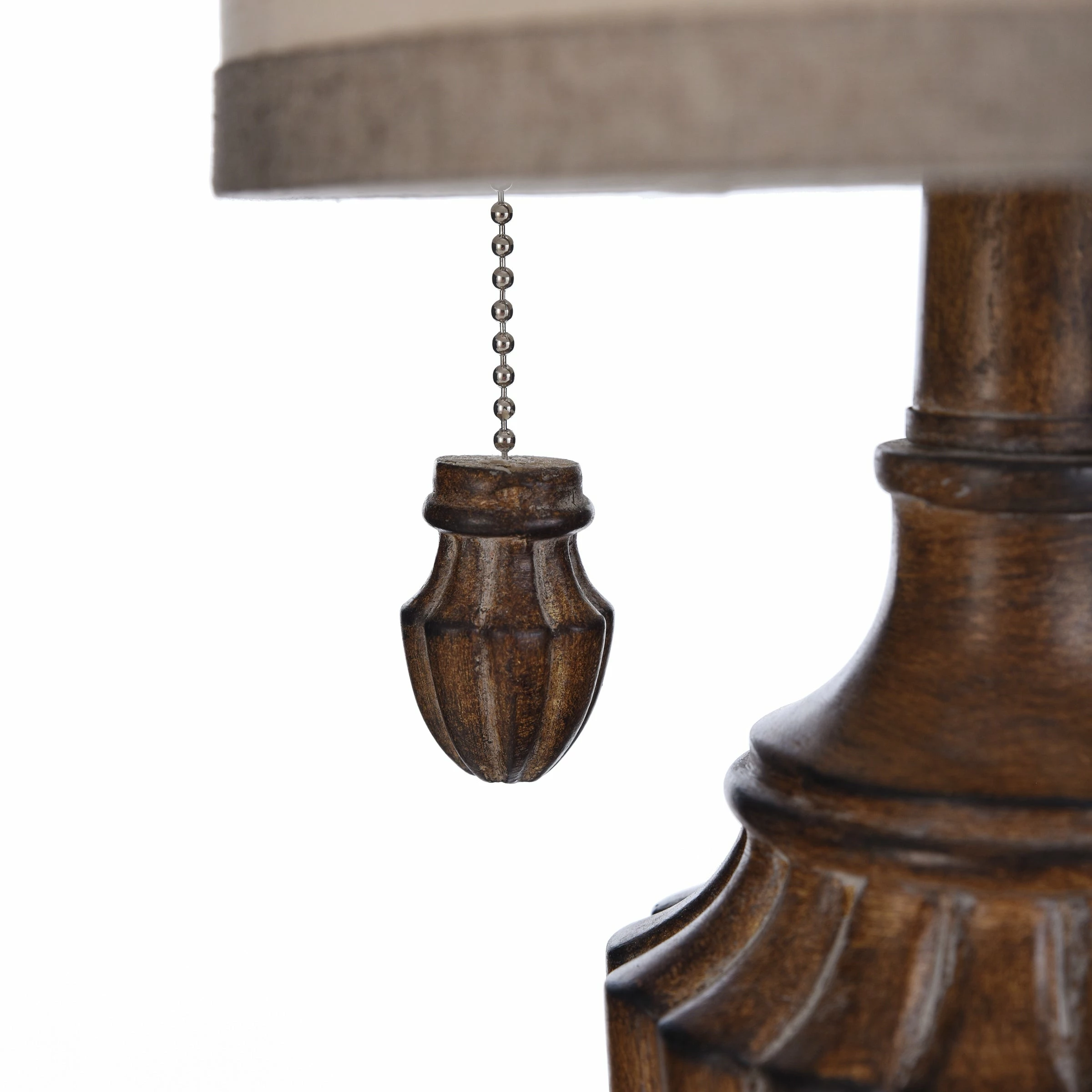 Discount ⭐ StyleCraft Home Collection StyleCraft Kerala Brown Table Lamp - White Hardback Fabric Shade 🧨 - Image 4