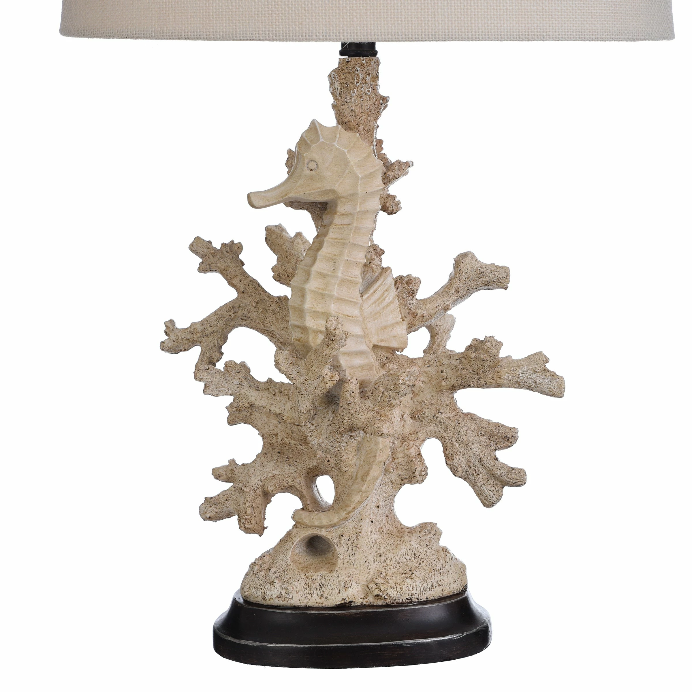 Discount ❤️ StyleCraft Home Collection StyleCraft Lakeport Distressed White Coral Table Lamp - White Hardback Fabric Shade ⭐ - Image 3