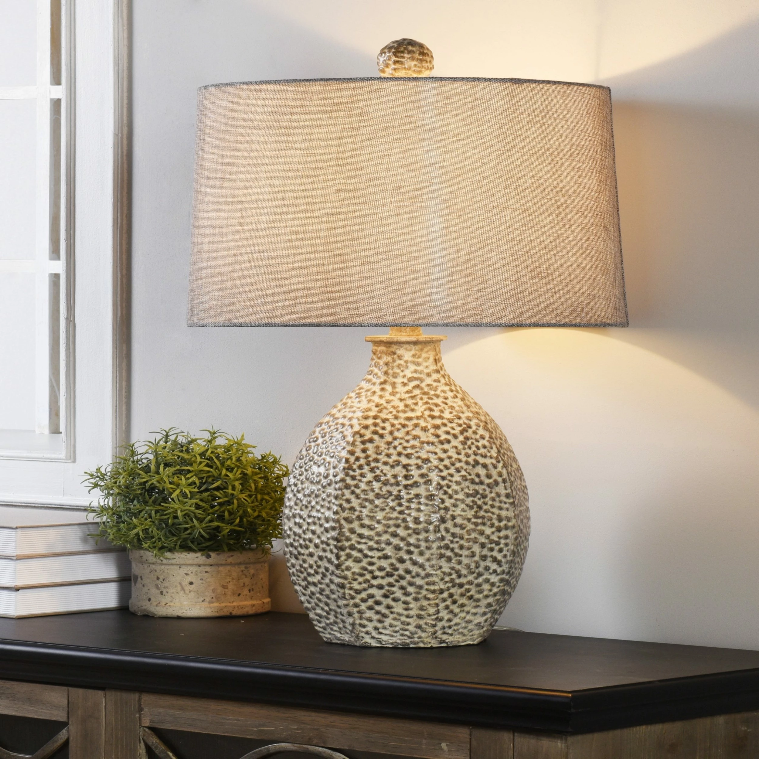 Hot Sale ✔️ StyleCraft Home Collection StyleCraft Laurie Bokava Table Lamp - Textured Grey Shade ✔️ - Image 5