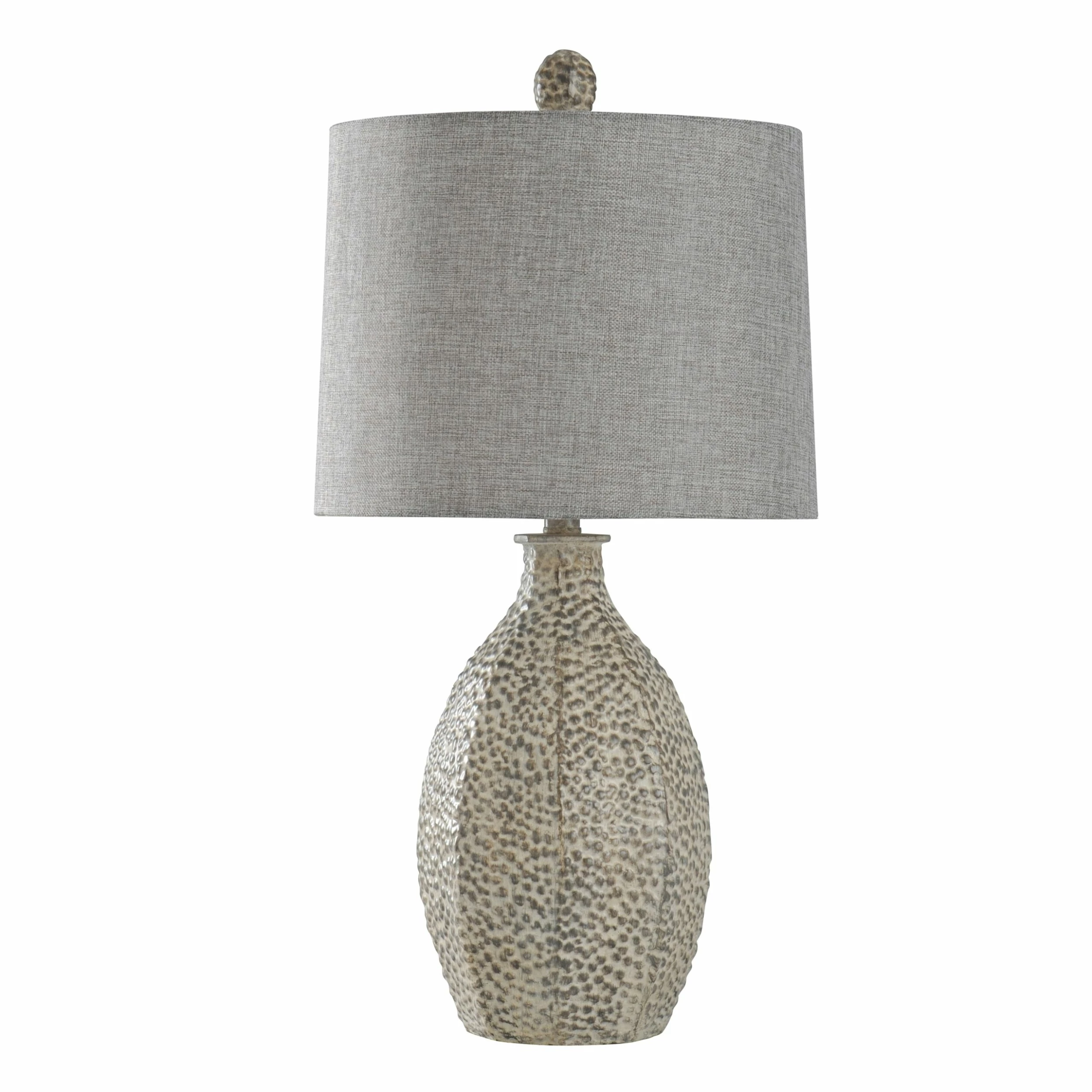 Hot Sale ✔️ StyleCraft Home Collection StyleCraft Laurie Bokava Table Lamp - Textured Grey Shade ✔️