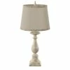 Promo ❤️ StyleCraft Home Collection StyleCraft Mackinaw Distressed Green Table Lamp - Off-White Hardback Fabric Shade 🌟
