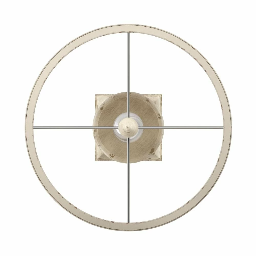 Promo โค๏ธ StyleCraft Home Collection StyleCraft Mackinaw Distressed Green Table Lamp - Off-White Hardback Fabric Shade ๐ - Image 5