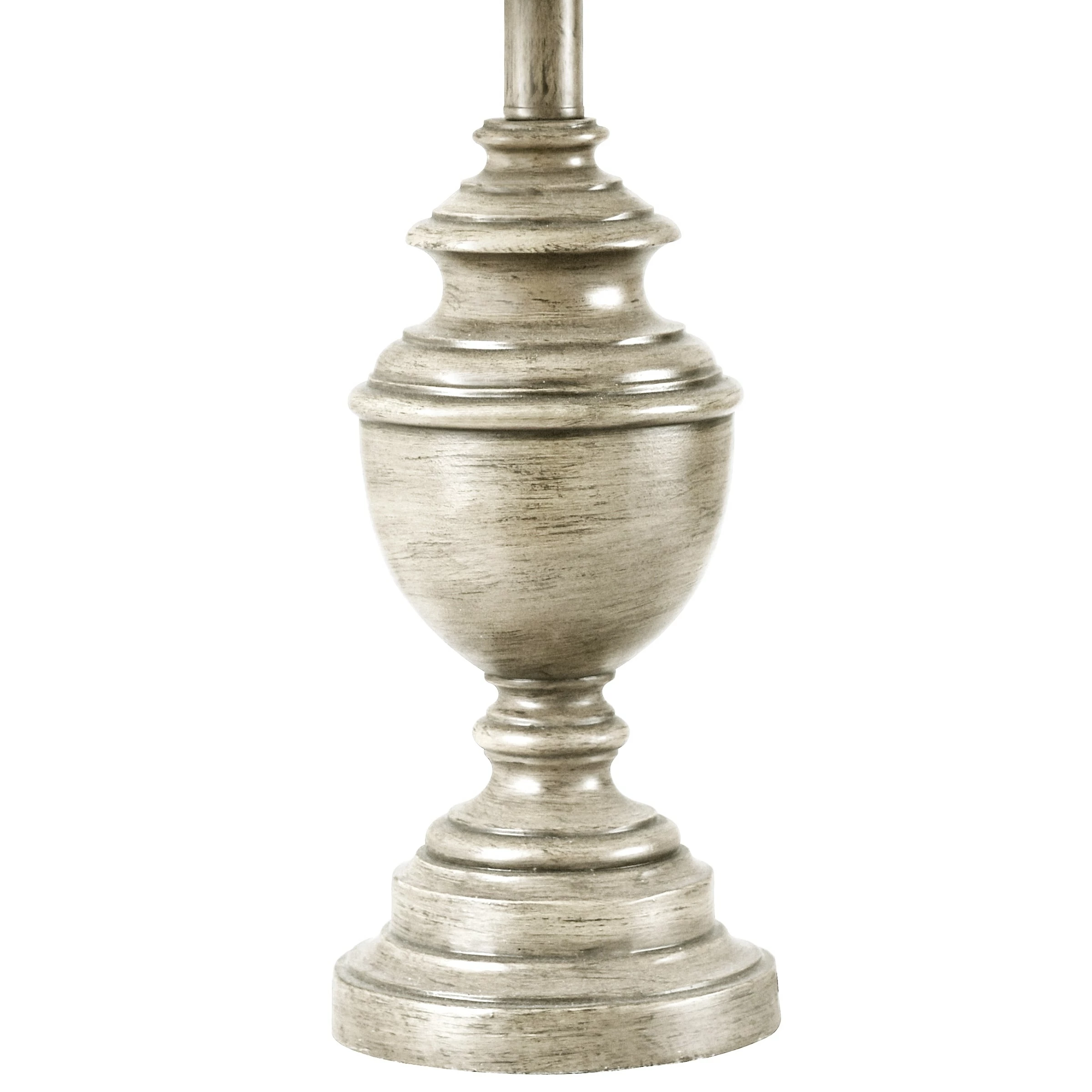 Buy π StyleCraft Home Collection StyleCraft Marion Weathered Grey Table Lamp - Heathered Light Beige Shade π - Image 4