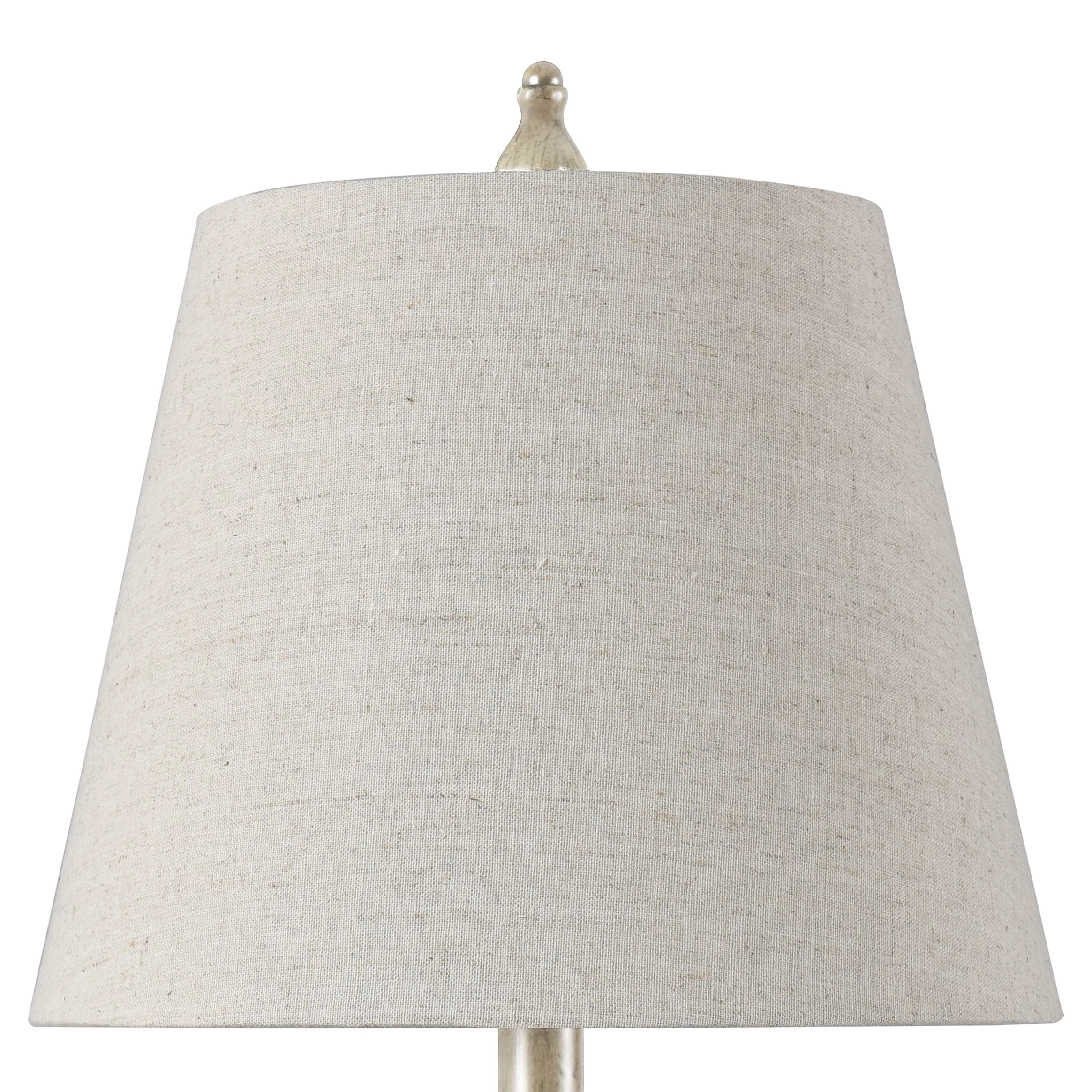 Buy π StyleCraft Home Collection StyleCraft Marion Weathered Grey Table Lamp - Heathered Light Beige Shade π - Image 5