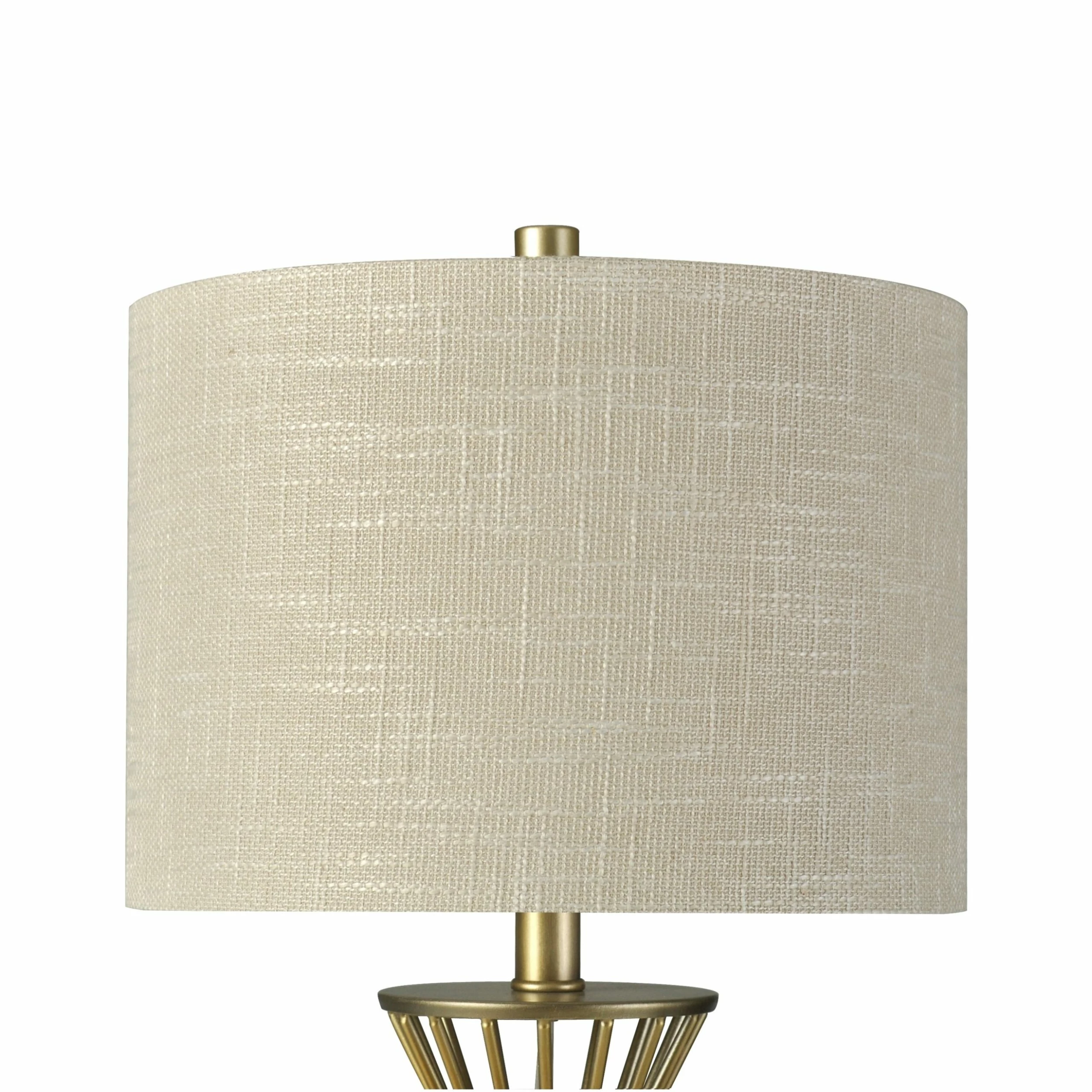Deals 💯 StyleCraft Home Collection StyleCraft McPartland Champagne Gold Table Lamp - Oatmeal Shade 😉 - Image 2
