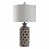 New 😉 StyleCraft Home Collection StyleCraft Moroccan Stormy Skies Vincent Gray Table Lamp - Gray Shade 😀