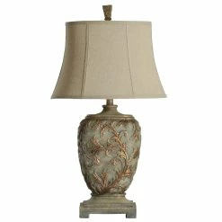 Cheapest 🥰 StyleCraft Home Collection Carved Floral Traditional Gold Table Lamp 🔥