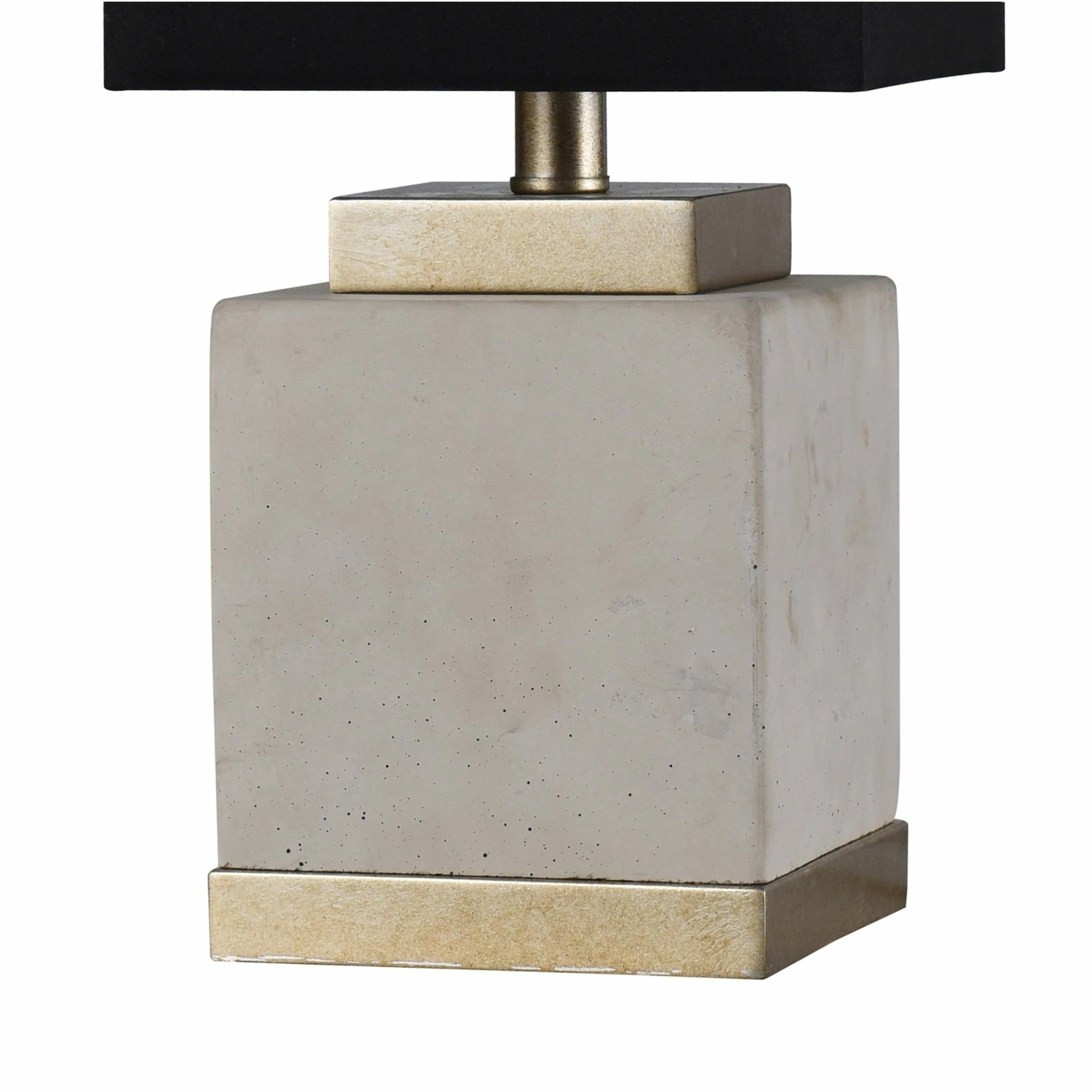 Hot Sale π StyleCraft Home Collection StyleCraft Natasha Natural Cement Table Lamp - Black Shade π - Image 3