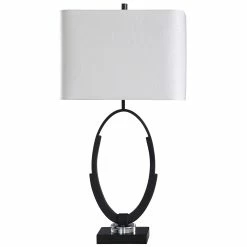 Hot Sale 🎁 StyleCraft Home Collection StyleCraft Norton Open Step Oval Base Table Lamp 💯