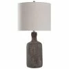 Top 10 👏 StyleCraft Home Collection StyleCraft Olney Textured Concrete Table Lamp With Off-White Linen Drum Shade Dark Gray ✨